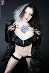 goth girl nude. Photo #4