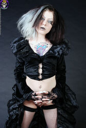 goth girl nude. Photo #5