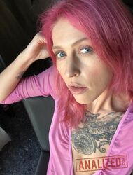 pink hair big tits. Photo #1